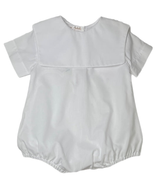 White Bubble Square Collar