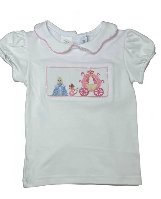 Girls Smocked Princess Carriage Top